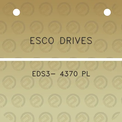 esco-drives-eds3-4370-pl