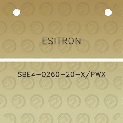 esitron-sbe4-0260-20-xpwx