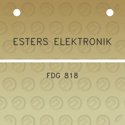 esters-elektronik-fdg-818