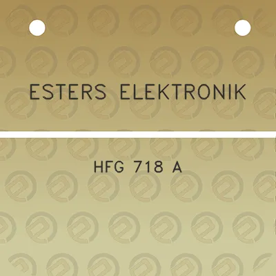 esters-elektronik-hfg-718-a