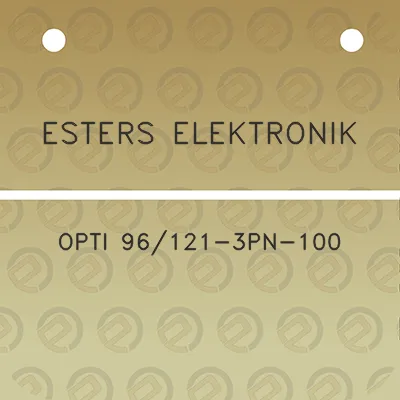 esters-elektronik-opti-96121-3pn-100