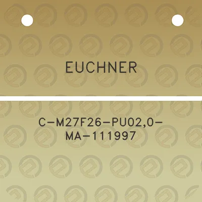 euchner-c-m27f26-pu020-ma-111997