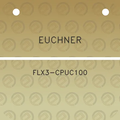 euchner-flx3-cpuc100