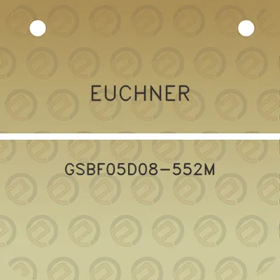 euchner-gsbf05d08-552m