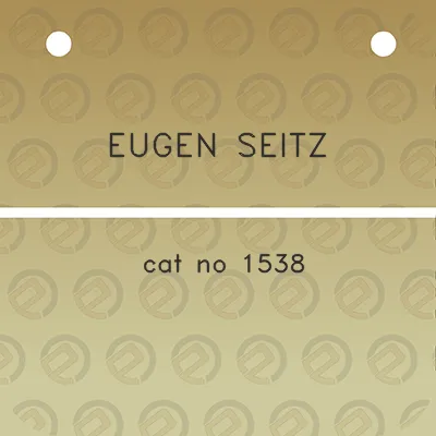 eugen-seitz-cat-no-1538