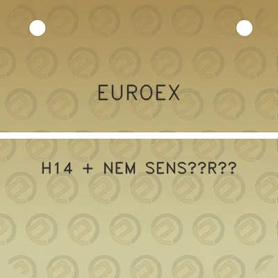 euroex-h14-nem-sensoru