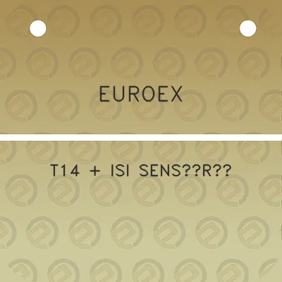 euroex-t14-isi-sensoru