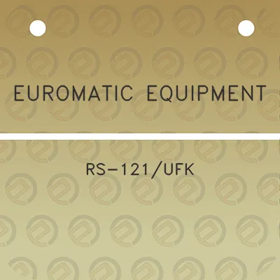 euromatic-equipment-rs-121ufk