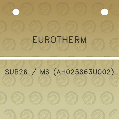 eurotherm-sub26-ms-ah025863u002