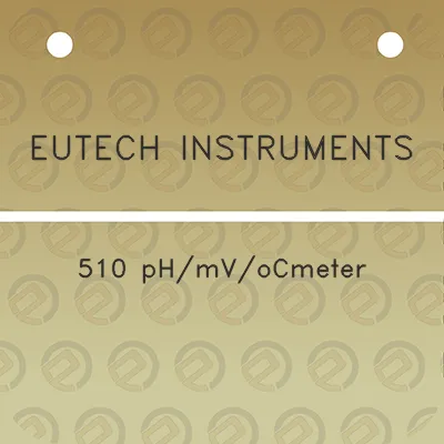 eutech-instruments-510-phmvocmeter