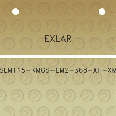 exlar-slm115-kmgs-em2-368-xh-xm