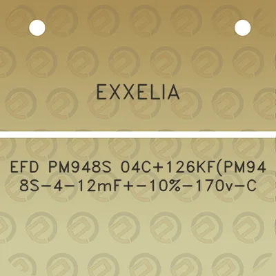 exxelia-efd-pm948s-04c126kfpm948s-4-12mf-10-170v-c