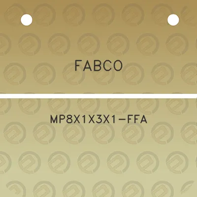 fabco-mp8x1x3x1-ffa