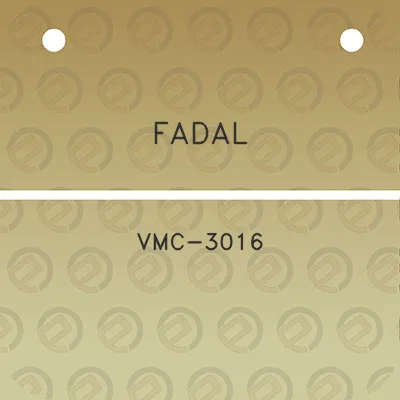 fadal-vmc-3016