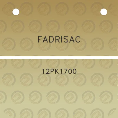 fadrisac-12pk1700