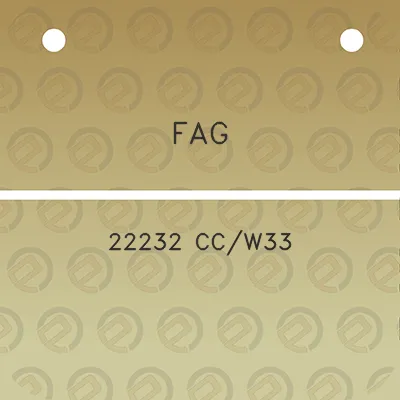 fag-22232-ccw33