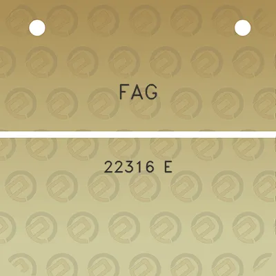 fag-22316-e