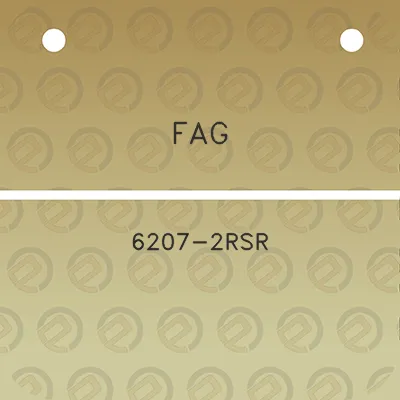 fag-6207-2rsr