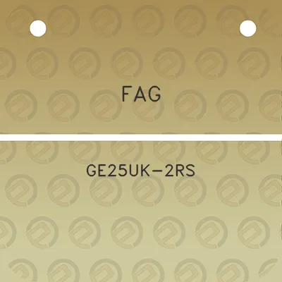 fag-ge25uk-2rs