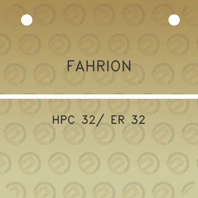 fahrion-hpc-32-er-32