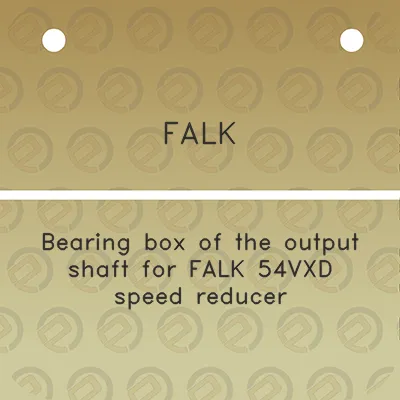 falk-bearing-box-of-the-output-shaft-for-falk-54vxd-speed-reducer