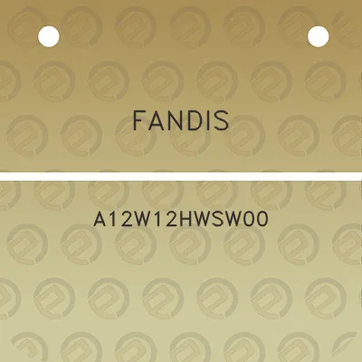 fandis-a12w12hwsw00