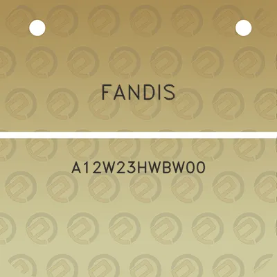 fandis-a12w23hwbw00