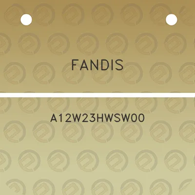 fandis-a12w23hwsw00