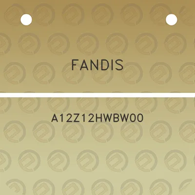 fandis-a12z12hwbw00