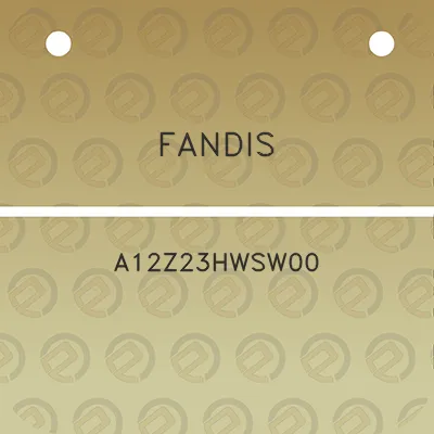 fandis-a12z23hwsw00