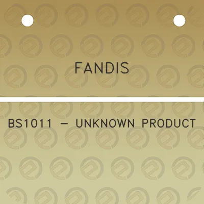 fandis-bs1011-unknown-product