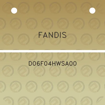 fandis-d06f04hwsa00