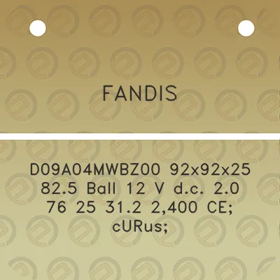 fandis-d09a04mwbz00-92x92x25-825-ball-12-v-dc-20-76-25-312-2400-ce-curus