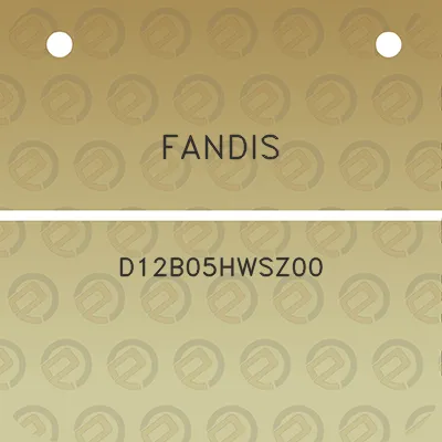 fandis-d12b05hwsz00