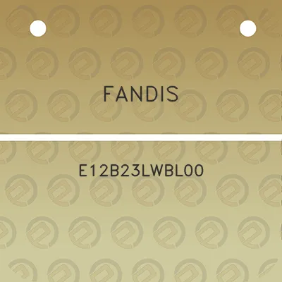 fandis-e12b23lwbl00