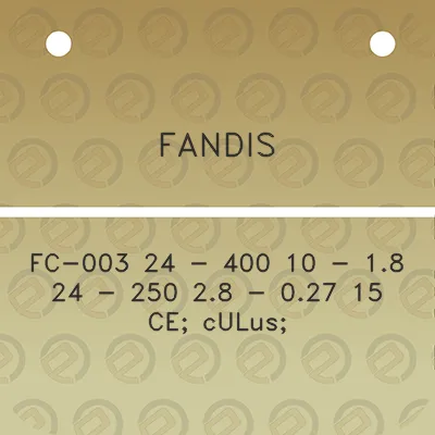 fandis-fc-003-24-400-10-18-24-250-28-027-15-ce-culus