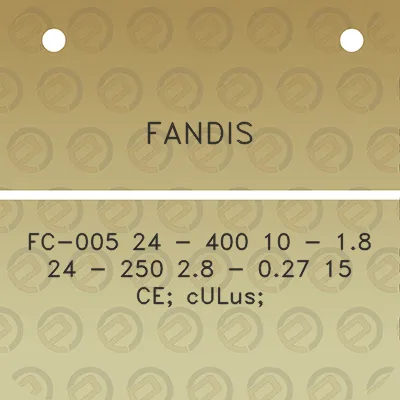 fandis-fc-005-24-400-10-18-24-250-28-027-15-ce-culus