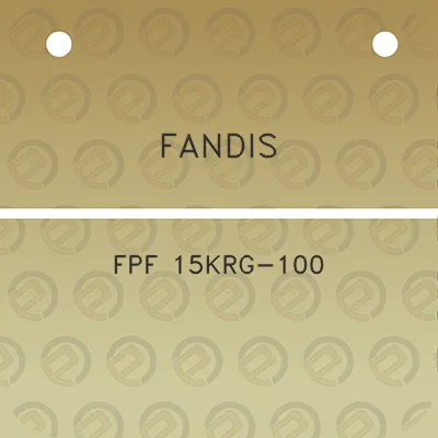 fandis-fpf-15krg-100