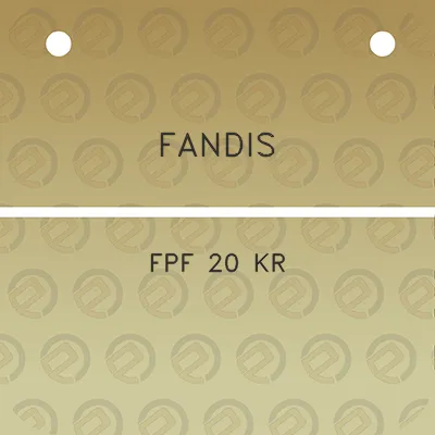 fandis-fpf-20-kr