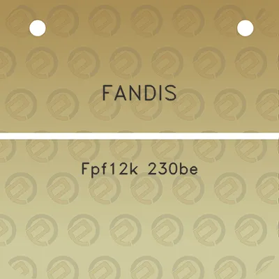 fandis-fpf12k-230be