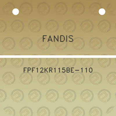 fandis-fpf12kr115be-110