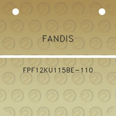 fandis-fpf12ku115be-110