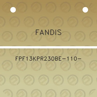 fandis-fpf13kpr230be-110