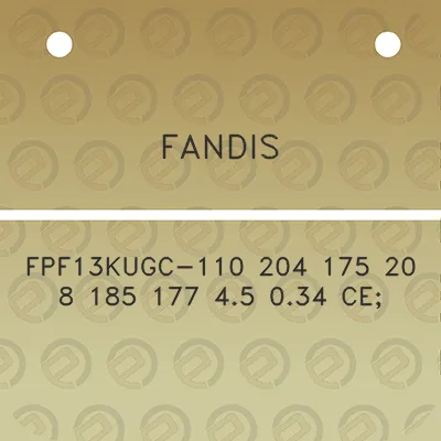 fandis-fpf13kugc-110-204-175-20-8-185-177-45-034-ce