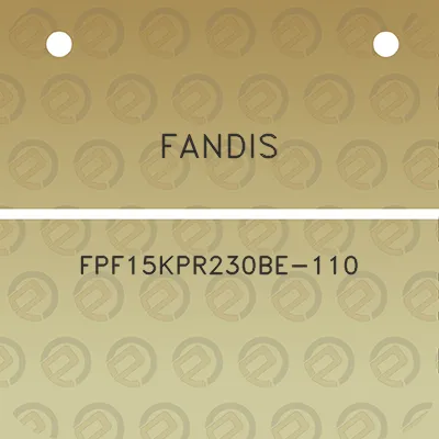 fandis-fpf15kpr230be-110