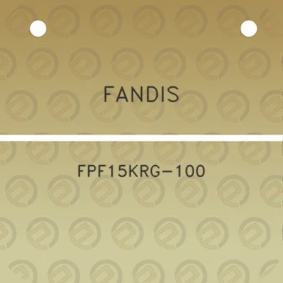 fandis-fpf15krg-100