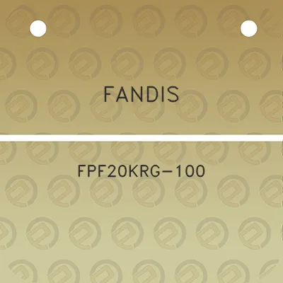 fandis-fpf20krg-100