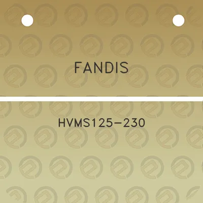 fandis-hvms125-230