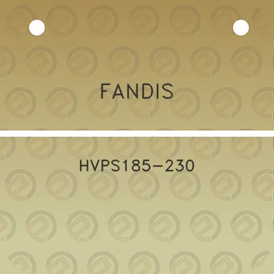 fandis-hvps185-230