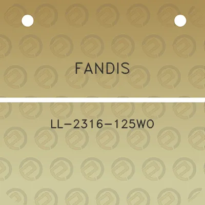 fandis-ll-2316-125wo